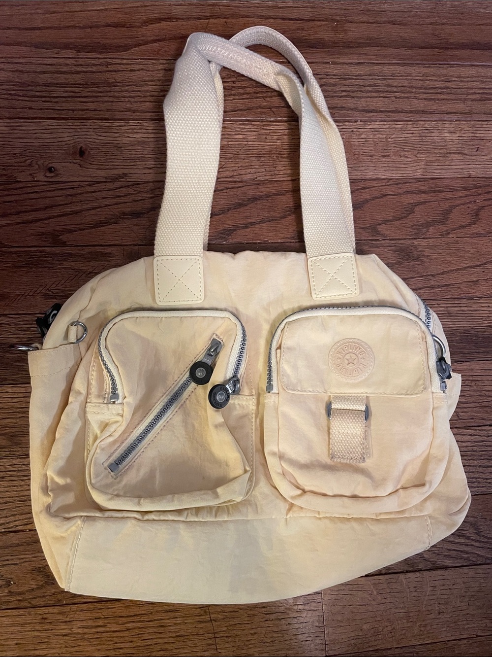 Kipling yellow Multi-Pocket Bag with Pockets